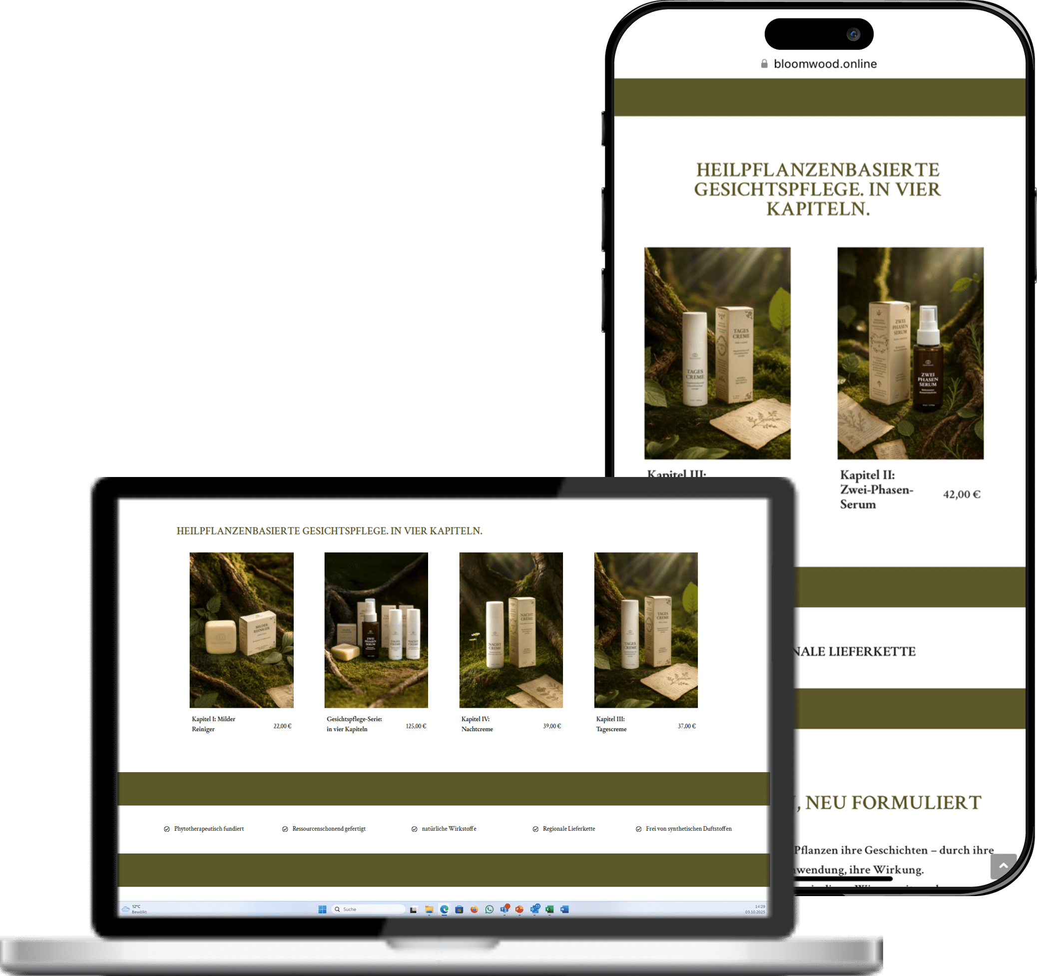 vergangenes Projekt "bloomwood Website" von MediaBell - Webdesign Agentur Karlsruhe
