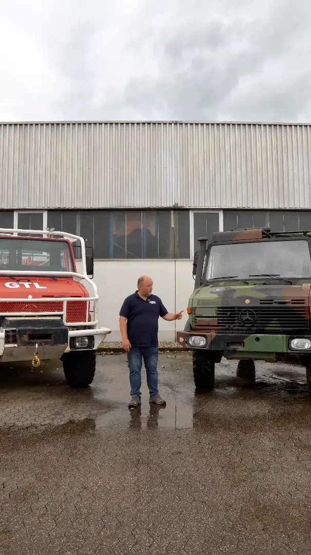 Social Media Marketing für den Unimog: Reel von Merex zur Frage nach dem passenden Radstand